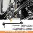 thumbnail image 3 of Unique Bargains 2pcs Enlaces de Barra Estabilizadora Frontal Kit de Enlace para Ford Fiesta Figo 23 No.1745924/1790310/1905043/2069658, 3 of 7