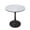 Marbled White, variant on LeisureMod Round Dining Table Modern 24" MDF Wood Tabletop with Steel Pedestal Base for Kitchen and Living Room Bristol Series in White
