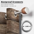 thumbnail image 2 of Outdoor Curtains for Patio Waterproof, Old Wooden Board Outdoor Privacy Panels Grommet, Rustic Farmhouse Brown Wooden Plank Blackout Outside Curtains for Porch/Cabana/Pergola/Gazebo 54"x84", 1 Panel, 2 of 8
