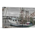 thumbnail image 1 of ARTCANVAS Fishing Boat Home decor Canvas Art Print - Size: 26" x 18" (1.50" Deep), 1 of 9