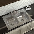 thumbnail image 2 of Moen Gs202133q 2000 Series 33" Drop In Double Basin Stainless Steel Kitchen Sink -, 2 of 8
