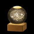 thumbnail image 2 of Astronaut Crystal Ball Night Light with Glowing Planetary Effect, USB Operated for Warm/RGB Lighting, Bedroom Decor, and Festive Present, 2 of 4