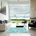 thumbnail image 7 of Ahgly Company Machine Washable Indoor Rectangle Transitional Electric Blue Area Rugs, 8' x 12', 7 of 7