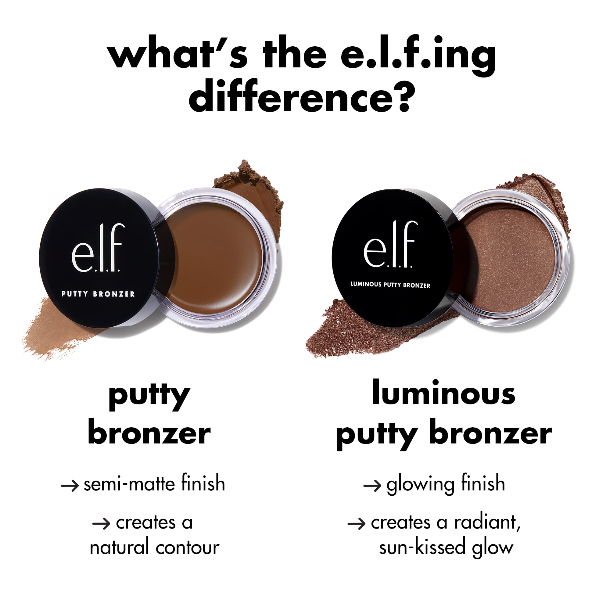 e.l.f. Luminous Putty Bronzer, Vacay Mood, 0.35oz
