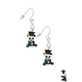 thumbnail image 3 of Delight Jewelry Resin Panda Bear Graduate Silver tone Infinity French Earrings, 3 of 4