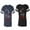 Men Navy / Women Black, variant on Her Beauty His Beast Unisex Couple Matching Cotton Jersey style T-Shirt Contrasting stripes on sleeves (Men Navy / Women Black) (Men S / Women S)