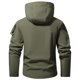 thumbnail image 3 of Ceisia Men's Winter Warm Hooded Zipper Closure Gift Solid Color Jacket - Polyester for Daily & Outdoor Wear, 3 of 5