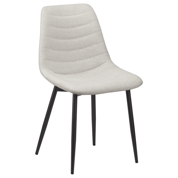 Bouclair Chaise de salle à manger en tissu et en métal