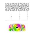thumbnail image 3 of 3 Pieces 120mm Case Cooling Fan 1200RPM RGB LED Lighting, Liquid 12V DC 3.6W, Computer Fans PC Cooling, 3 of 10