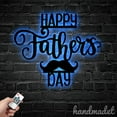 thumbnail image 3 of Handmadetneonsign Custom Happy Father's Day For Life Metal Sign Wall Art LED Light, Father's Day, 3 of 5