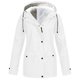thumbnail image 2 of Chaqueta gruesa de felpa de Color liso para mujer, impermeable con capucha de talla grande para exteriores, chaquetas cálidas a prueba de viento para Otoño e Invierno, 2 of 5