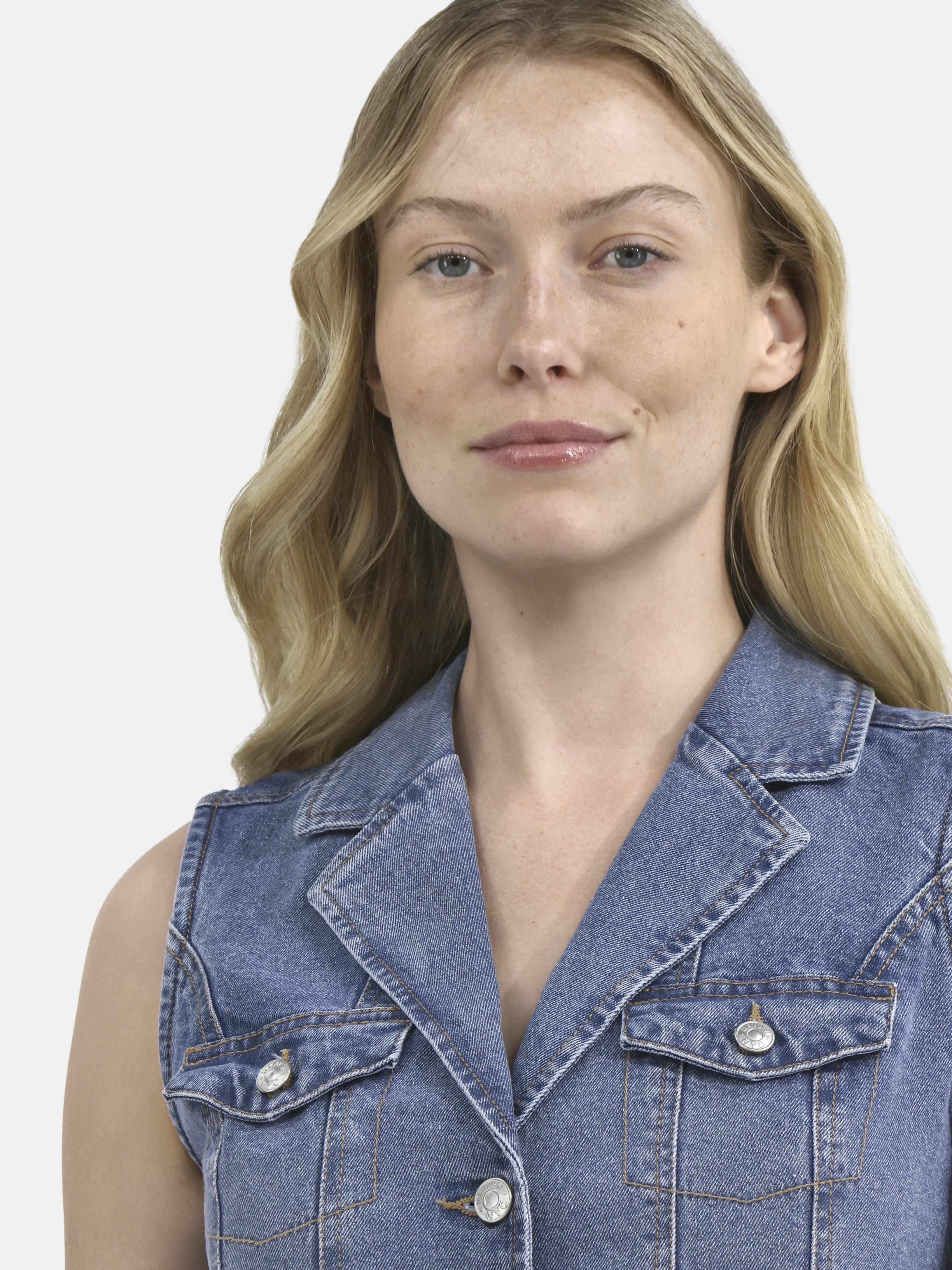 Madden NYC Women's Denim Vest, Sizes XXS-XXL - Walmart.com