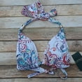 thumbnail image 6 of Lauren Ralph Lauren WHITE PAISLEY Captiva Paisley Halter Bikini Swim Top, US 12, 6 of 9
