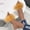 Yellow, variant on Women's Feather Clear Heel Mule Sandals Open Toe Slip-On Party Footwear White 37