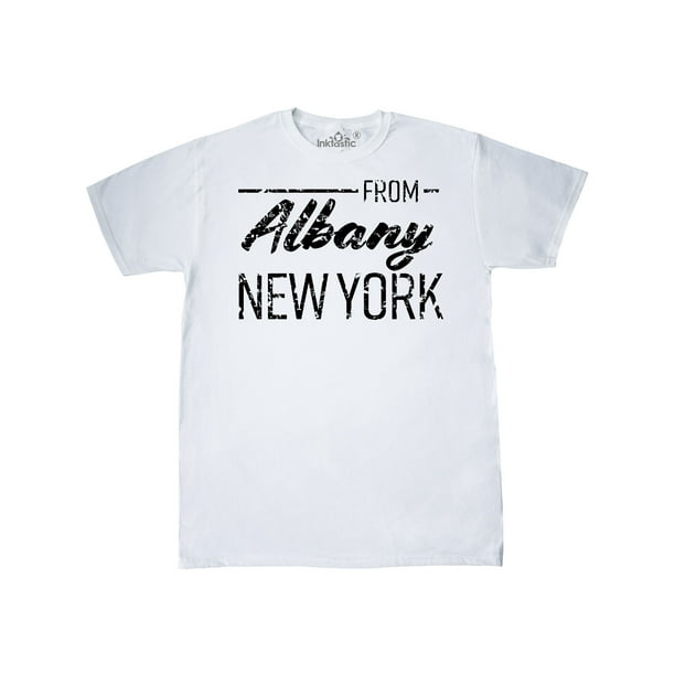 Inktastic Inktastic From Albany New York In Black Distressed Text Adult T Shirt Male Walmart Com Walmart Com