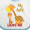 thumbnail image 4 of Inktastic My Aunt Loves Me Giraffe Boys or Girls Baby Bib, 4 of 4