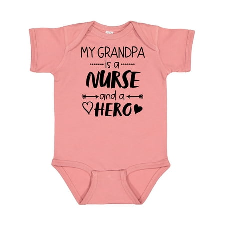 

Inktastic My Grandpa is a Nurse and a Hero Gift Baby Boy or Baby Girl Bodysuit