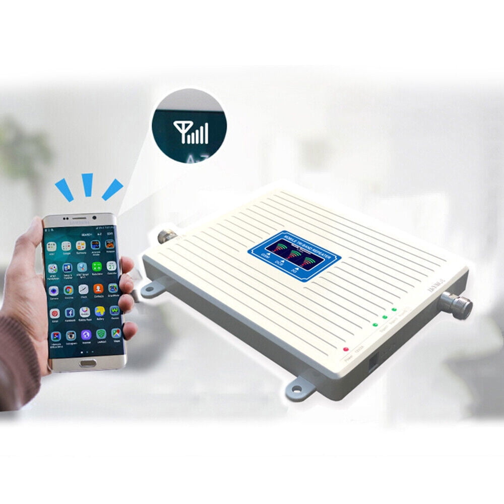 Mobile Signal Booster Amplifier 900/1800/2100 Gsm Dcs 2g/3g/4g Lte & Antenna Kit