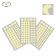thumbnail image 1 of Pegatinas de pared de cielo en la oscuridad, 252 puntos adhesivos y luna para decoración del cielo, regalo de cumpleaños para dormitorio de niños, 1 of 9