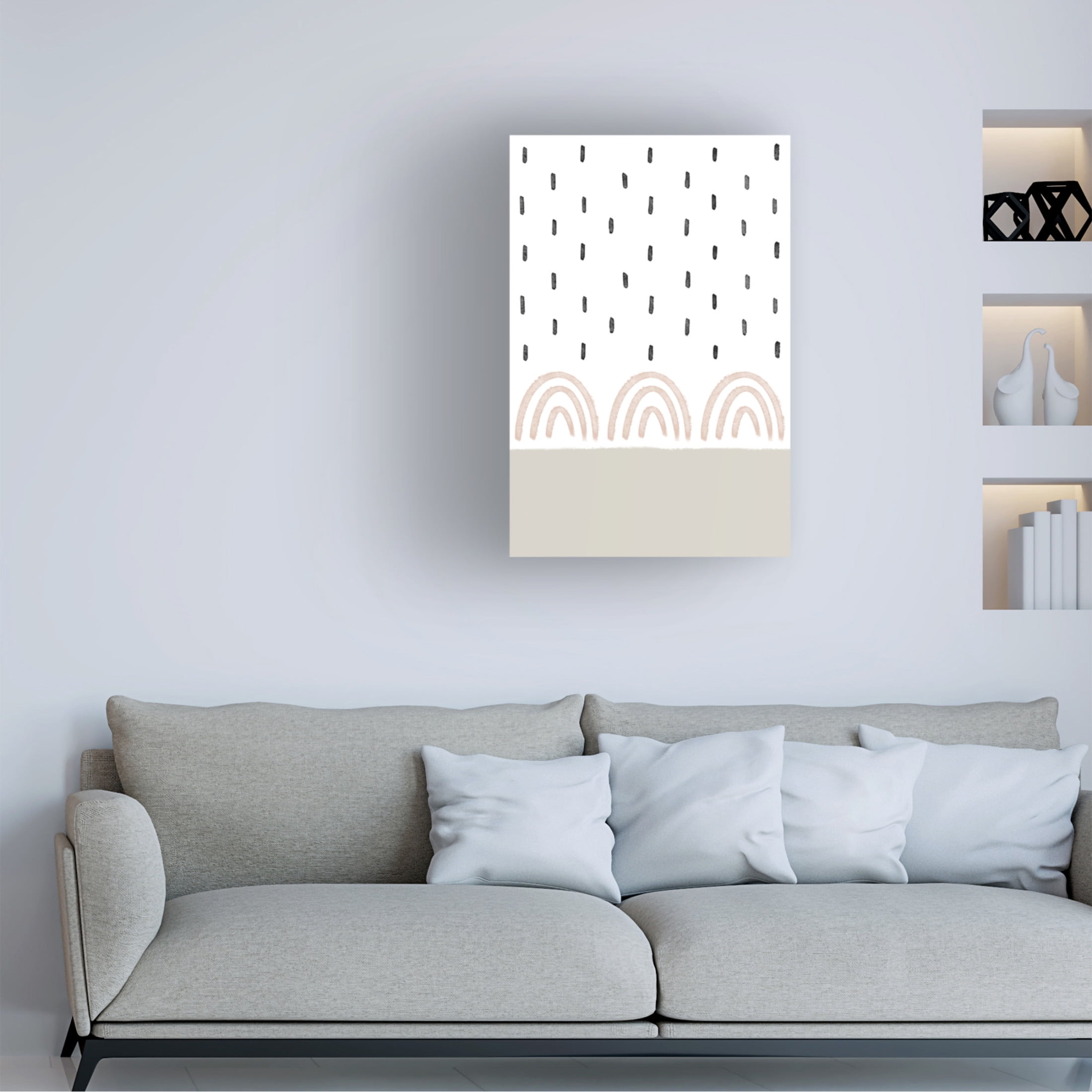Trademark Fine Art uplusmestudio Rain On Rainbows Canvas Wall Art