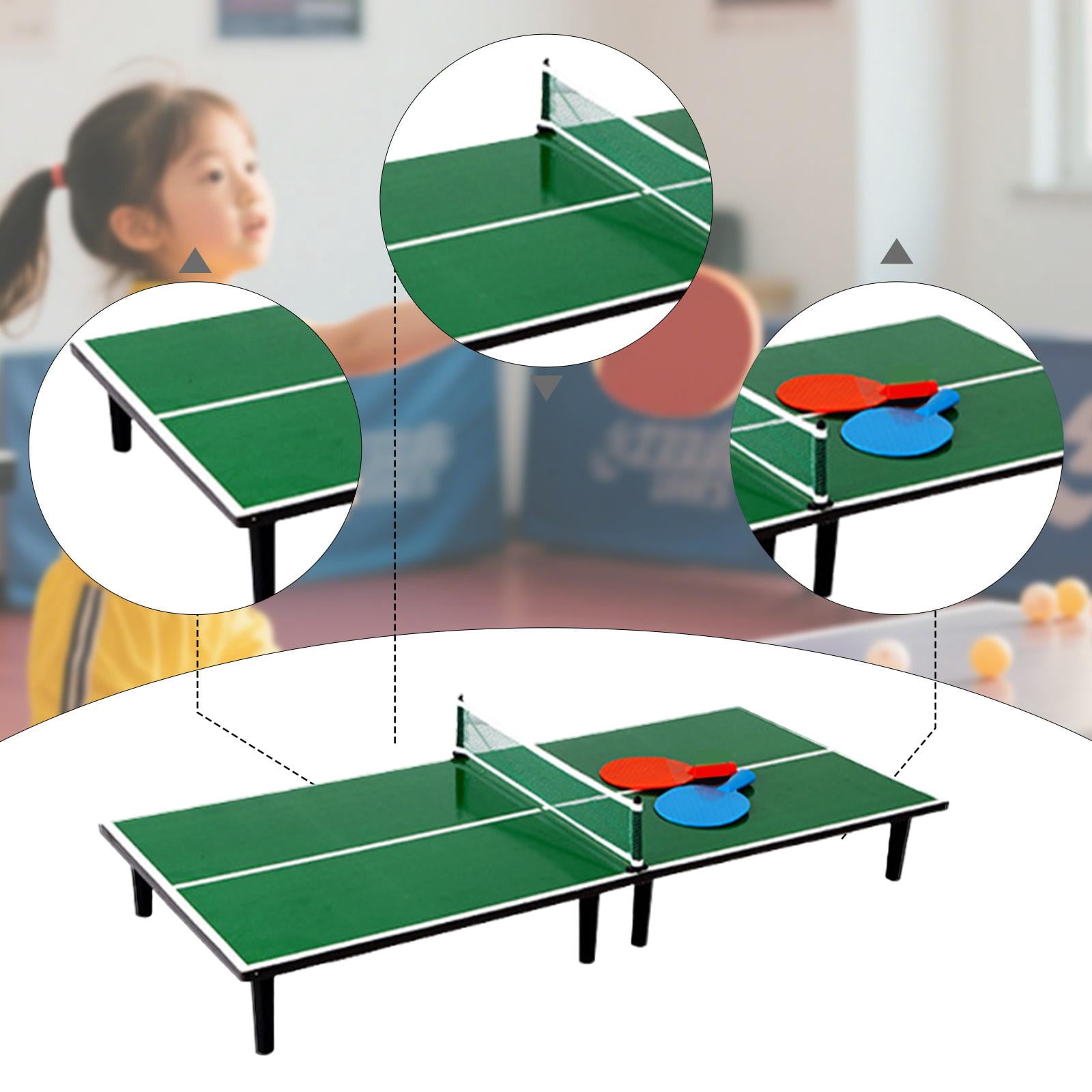 harayaa Mini Pong Table with 2 Paddles, Sports Portable, Birthday Gifts, Compact, Table