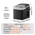 thumbnail image 3 of KFFKFF Portable Countertop Ice Maker 26lbs/24H Self-Cleaning, 3 of 9