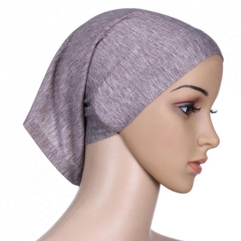 Women's Under Scarf Hat Cap Bone Bonnet Hijab Islamic Cover Muslim Headwrap Hot 
