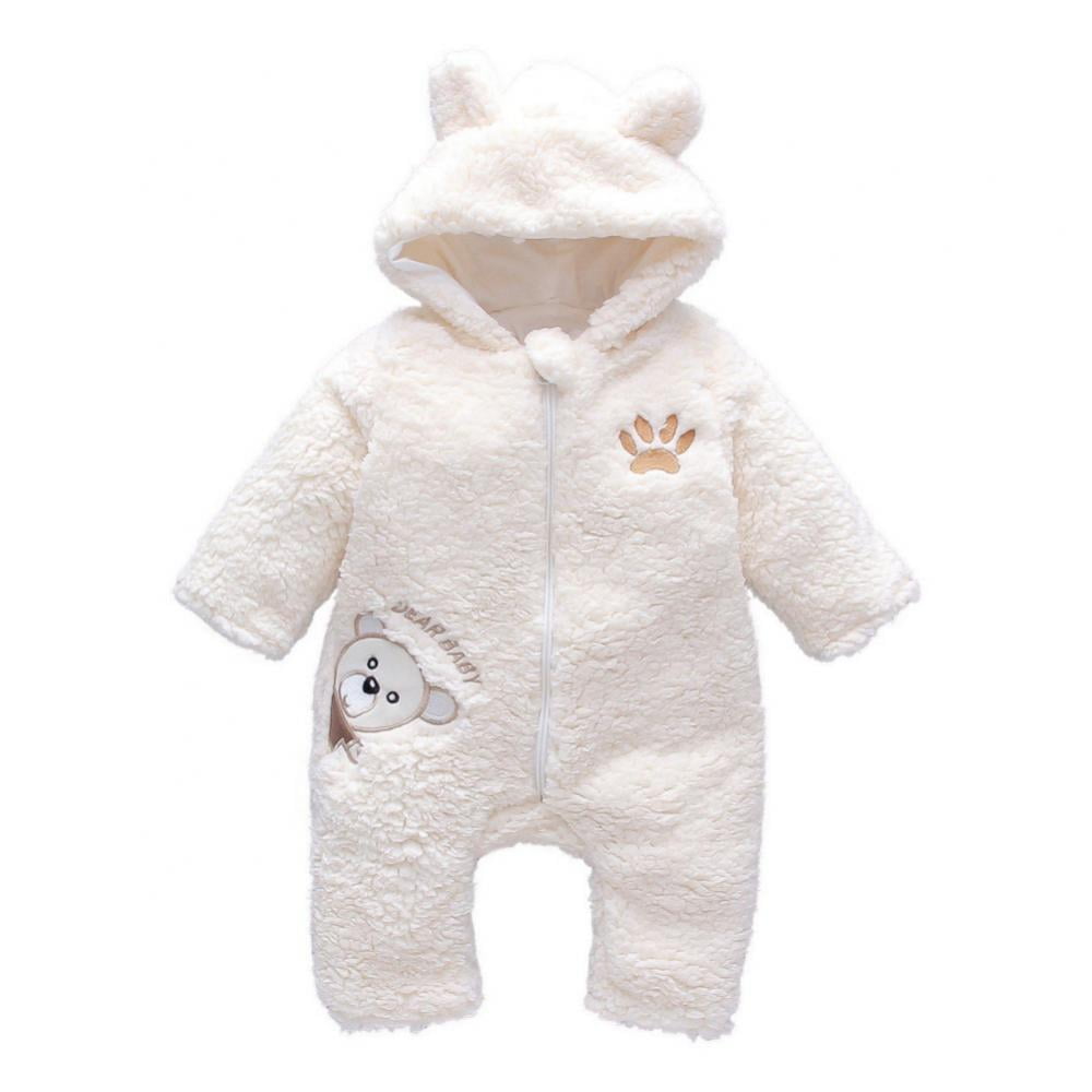 Baby Winter Coats Cute Newborn Infant Jumpsuit Snowsuit Bodysuits for