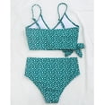 thumbnail image 6 of Hinvhai Womens swimsuits clearance,Women Bandeau Bandage Bikini Set Push-Up Brazilian Swimwear Beachwear Swimsuit Green M(M), 6 of 8