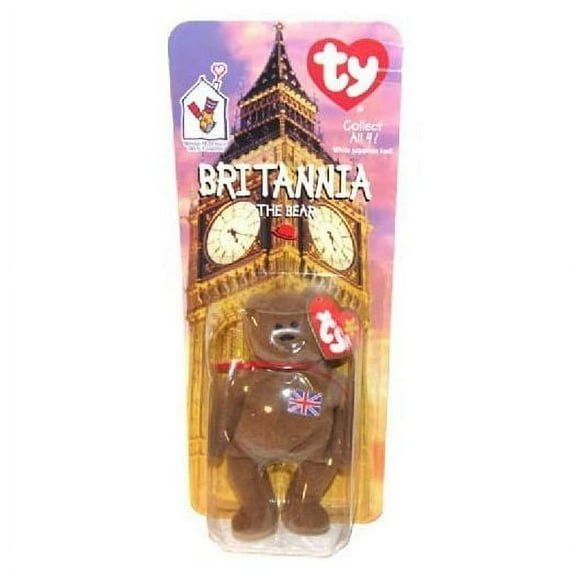 TY McDonalds Teenie Beanie - BRITANNIA The Bear British (1999) (5 inch)