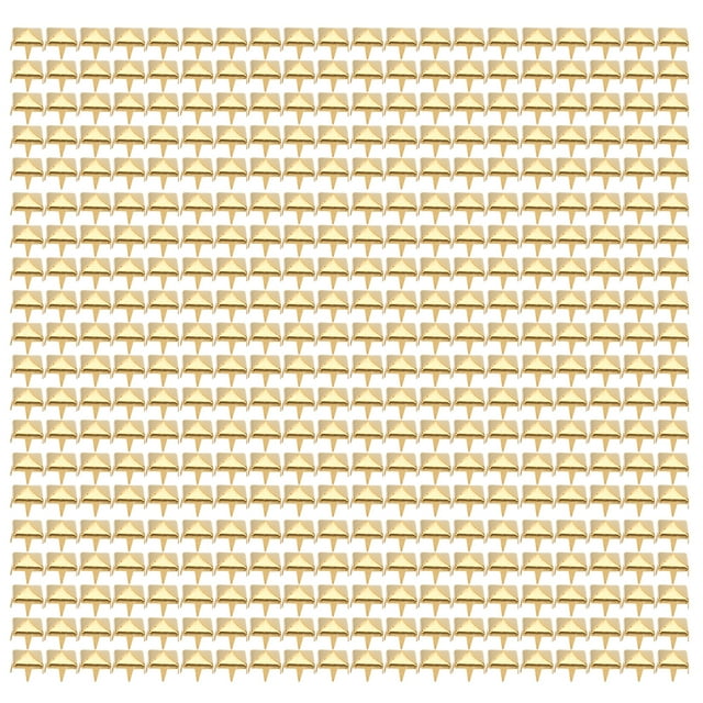 400 juegos de remaches de punta cuadrados para manualidades de cuero, 4MM-7MM, bolsos, zapatos, accesorios para cinturones, dorado, 4mm