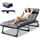 Gray Black with 2 Sided Mattress & Pillow