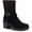 Black MC, variant on STYLE & COMPANY Womens Brown Buckle Accent Comfort Bessiee Round Toe Block Heel Zip-Up Booties 5 M