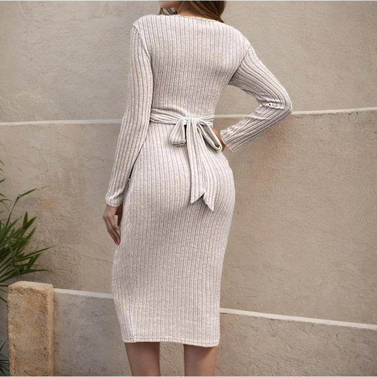 midi winter maternity dress Motherhood Maternity Puff Sleeve Ruffle Midi Dress - Motherhood
