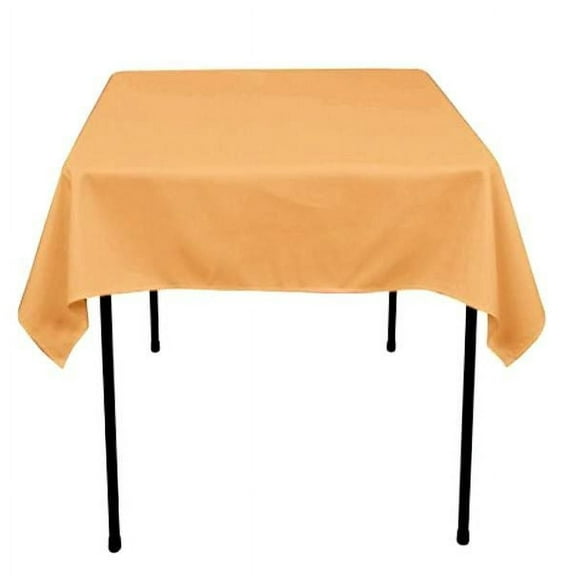 20 pack 54" x 54" Square Overlay Tablecloth 100% polyester Wholesale Wedding", (Color: Gold)