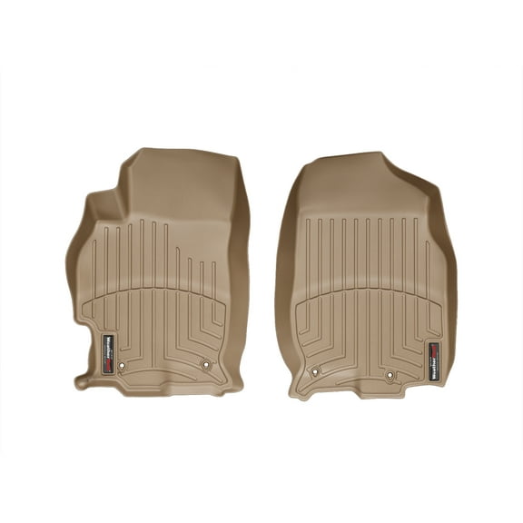 WeatherTech Custom Fit FloorLiners compatible with 2009-2013 Mazda MAZDA6 - 1st Row (Driver & Passenger), Tan