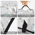 thumbnail image 6 of Unicorn and Planet Gray Pattern Teens Toddler Nap Mat with Pillow, Sleeping Mat Bag for Preschool Daycare 51"x22", 6 of 6