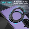 thumbnail image 3 of ELEHOLD Leather Case for Samsung Galaxy Z Fold 7,Strong Magnetic Compatible with Mag Safe 360 Rotation Ring Kickstand Function Anti-Scratches Protective Case for Samsung Galaxy Z Fold 7,Purple, 3 of 6