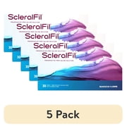 (5 pack) ScleralFil Preservative Free Saline Solution, 0.34 Fl Oz Vials, 30 Count