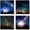 Galaxy, variant on Galaxy Wall Decor for Boys Room Canvas Wall Art Colorful Nebula Starry Cosmic Painting Astronomy Poster Modern living room Bedroom Aurora Nature Landscape 12" W ×12" H×4