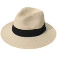 thumbnail image 1 of Sombreros para el sol para mujer, sombrero de playa de paja de ala ancha de verano, 1 of 1