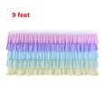 thumbnail image 1 of Table Skirt Layers Table Cloth Chiffon Decoration Tablecloth Cover for Wedding Party  Colorful  9 Feet, 1 of 9