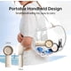 thumbnail image 5 of Handheld Portable Turbo Fan [16H Max Cooling Time], 4000mAh USB Rechargeable Personal Battery Operated Mini Small Pocket Fan with 5 Speeds for Travel/Outdoor/Vacation/Concerts - Brown, 5 of 5