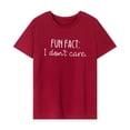 thumbnail image 1 of Camiseta de manga corta para mujer, ropa informal y elegante, camiseta con cuello redondo XL, 1 of 8