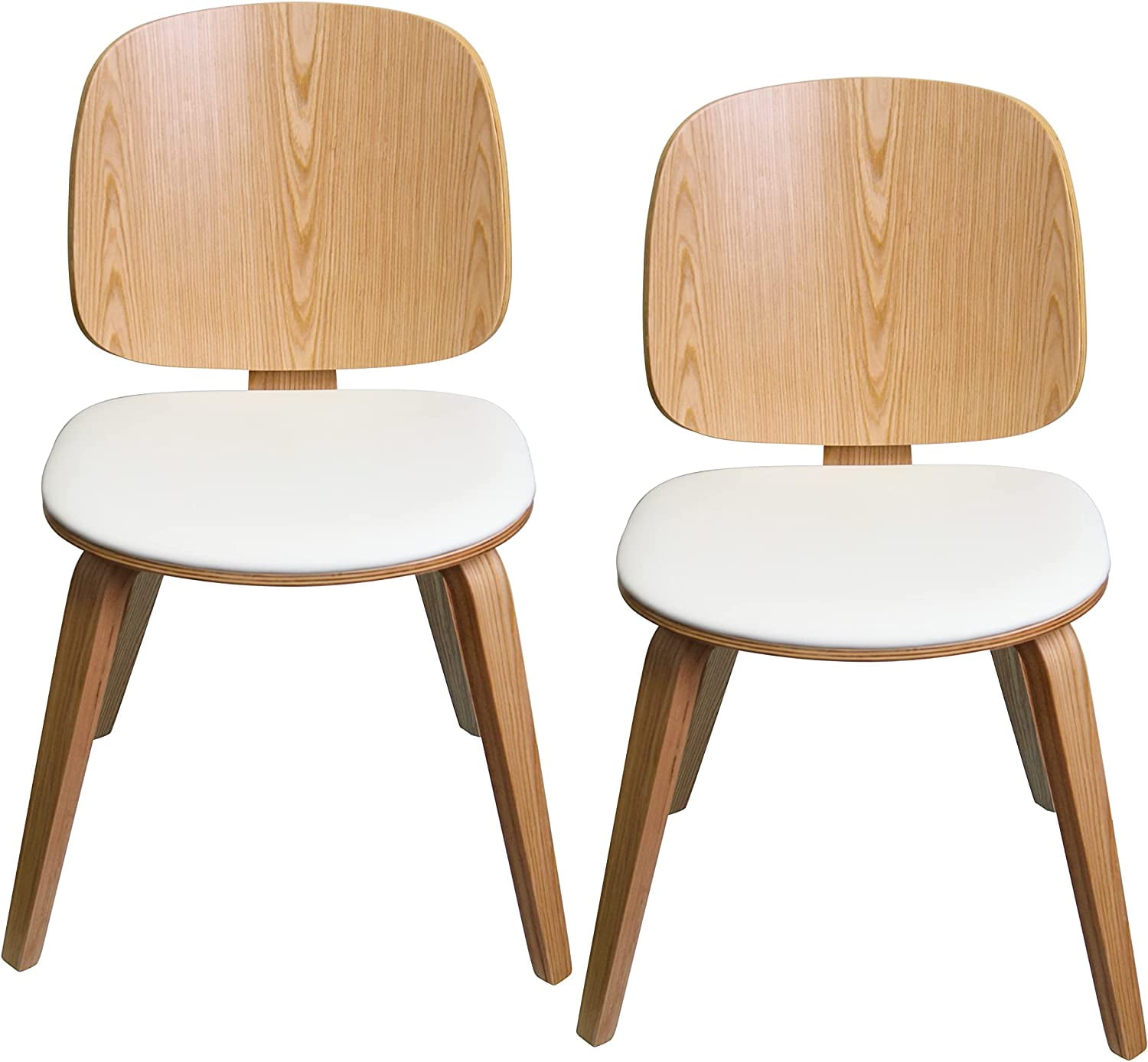 Modern Dining Chair with Wood Legs for Kitchen, Living Dining Room ...