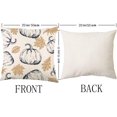 thumbnail image 3 of Fall Pillow Covers 20x20 Inch Set of 2 Blue Pumpkin and Orange Maple Leaf Throw Pillow Covers Fall Autumn Indoor Outdoor Decorative Pillow Case Thanksgiving Harvest Farmhouse Couch Sofa Decoration, 3 of 6
