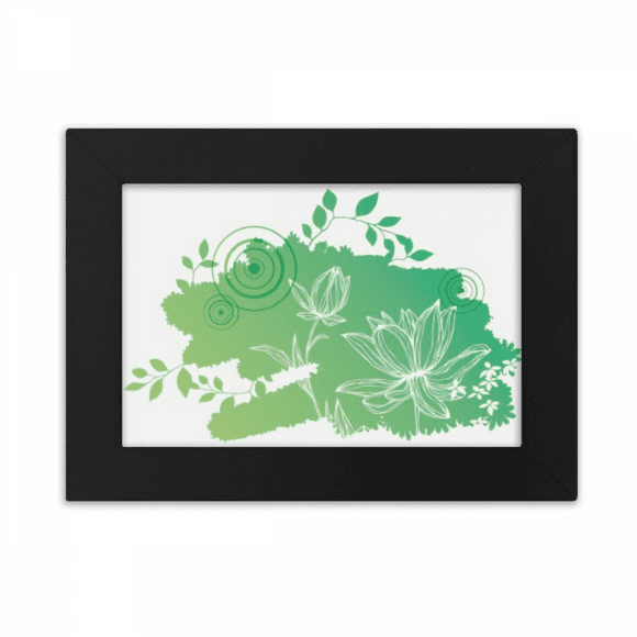 lotus flower frog flower desktop photo frame ornaments picture art painting