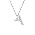 thumbnail image 2 of Delight Jewelry I 'Heart' Gymnastics Silvertone Fearless Bar Charm Necklace, 23", 2 of 4