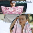 thumbnail image 6 of Kuiaobaty Cherry Blossom Print Towel Car Seat Covers with Storage Bag Sweat Absorption Car Seat Towel Cover After Gym Multi-Purpose Sweat Towels for Truck Sedan SUV, 6 of 7