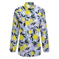 thumbnail image 4 of Lemons Blue Long Sleeve Blouse Woman Streetwear Casual Shirts Summer Oversize Woman Streetwear Clothing Birthday Present, 4 of 7